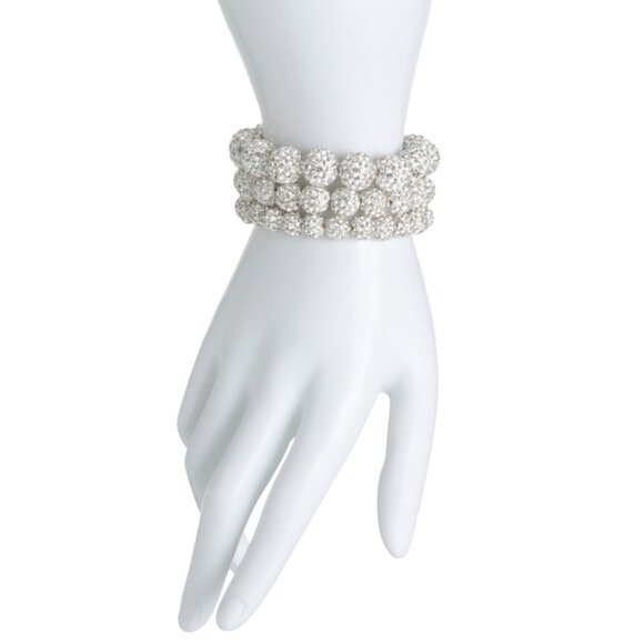 DANNIJO Silver Ariella Crystal Bracelet Set - Picture 2 of 2